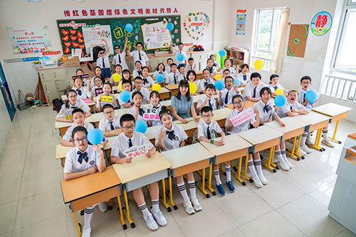 台州小学生毕业季集体照拍摄